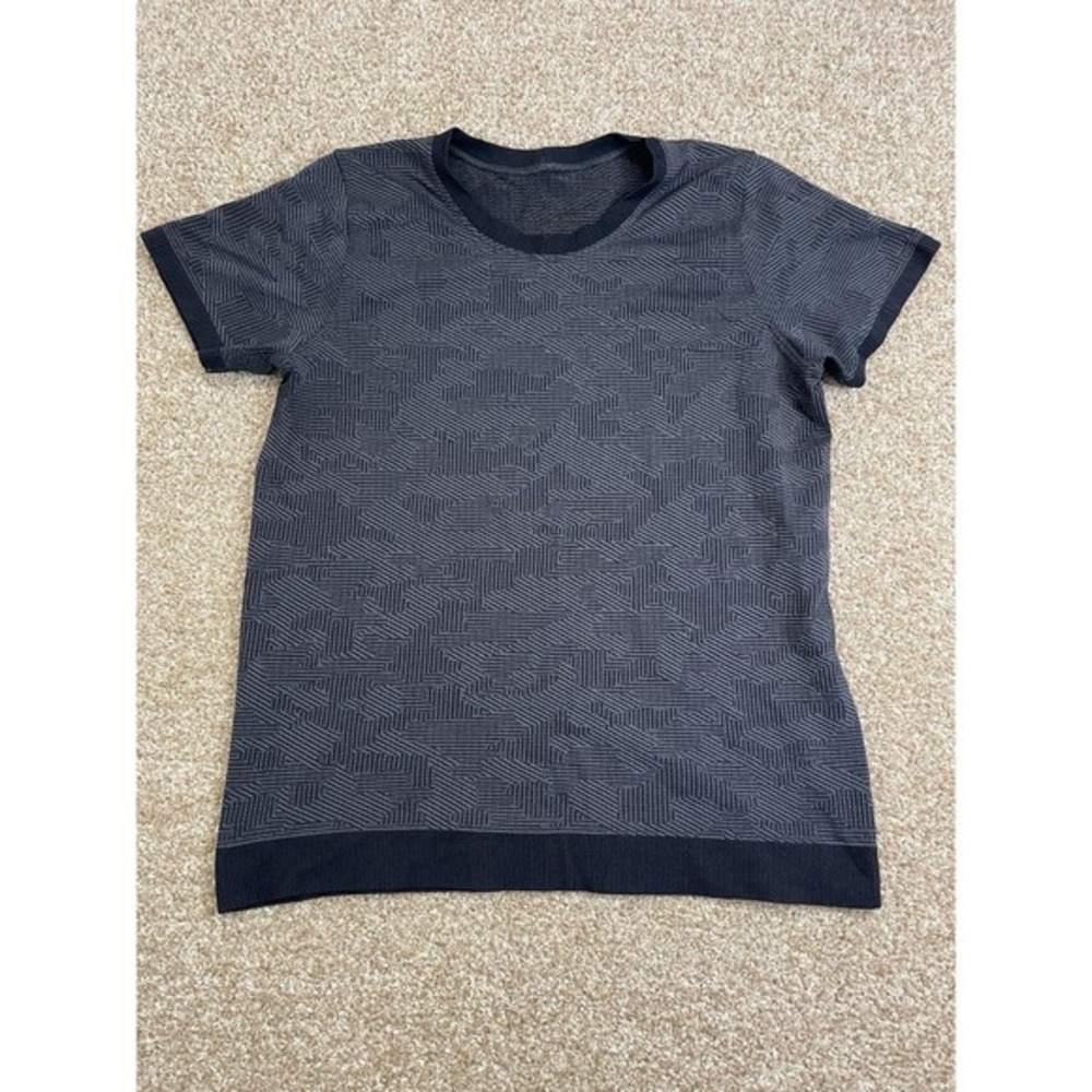 Lululemon Shirt Womens 10 Jacquard Swiftly Tech Short Sleeve Seamless